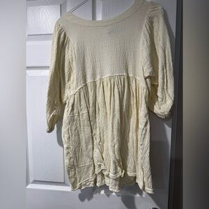 Women's yellow dress